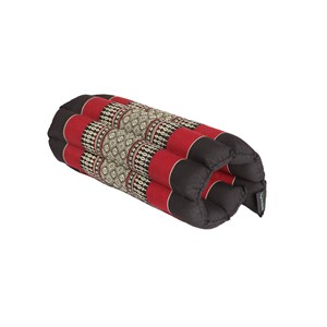 Coussin yoga plat noir rouge