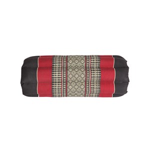 Coussin yoga plat noir rouge
