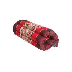 Coussin yoga plat rouge bourgogne