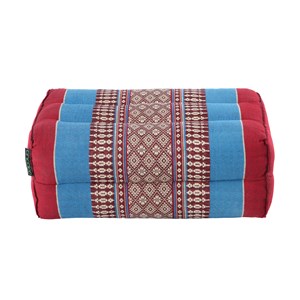 Lot 2 coussins yoga bourgogne bleu