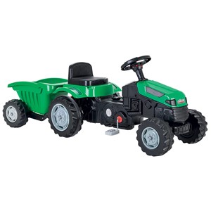 Tracteur à pédales 143 cm avec remorque