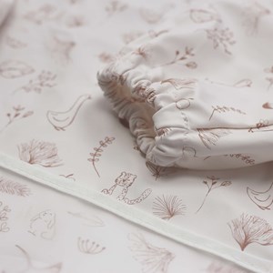 Bavoir tablier à manche longues ecru