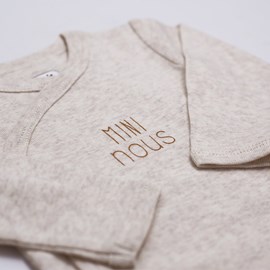 Body bébé manche longues beige 1 mois