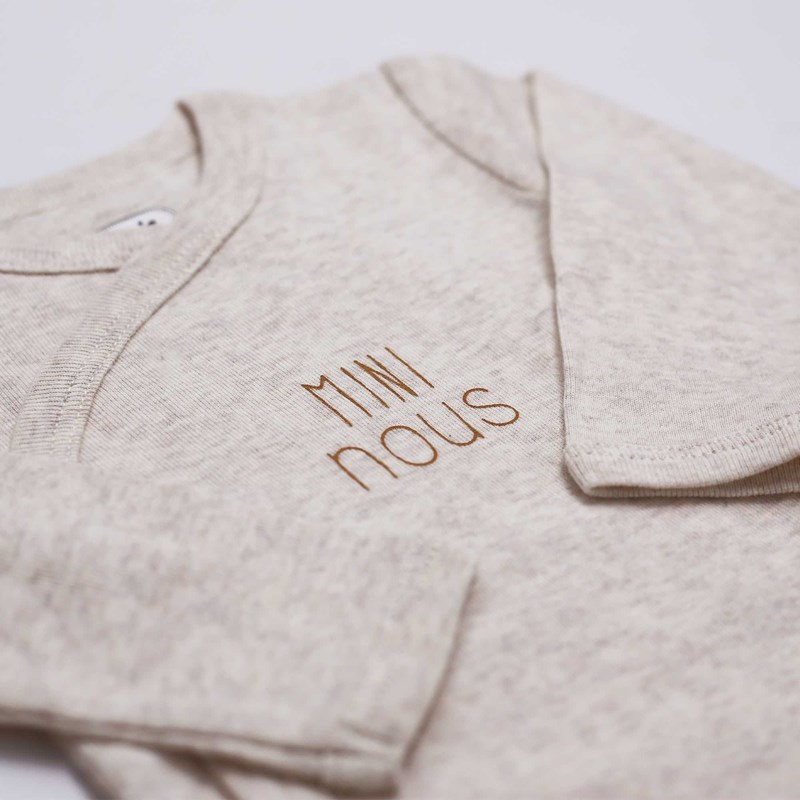 Body bébé manche longues beige 1 mois
