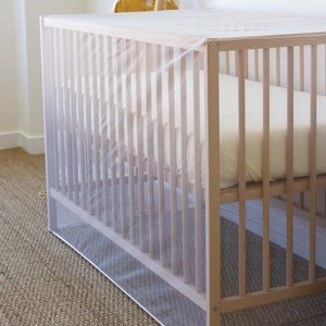 Moustiquaire lit bébé blanc 60x120 cm