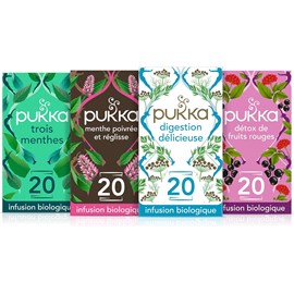 Pukka, pack routine détox infusions bio