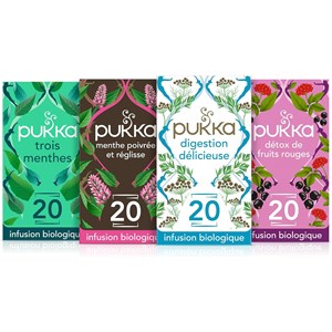 Pukka, pack routine détox infusions bio