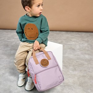 Mini sac à dos carré little gang mauve