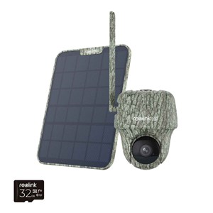 Reolink Go G450 – Caméra 4G 4K 360° autonome avec panneau solaire
