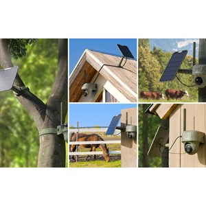 Reolink Go G450 – Caméra 4G 4K 360° autonome avec panneau solaire