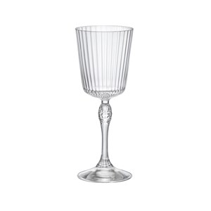 Boite de 4 verres à pied america 25 cl