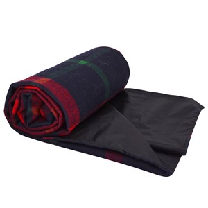 Couverture pique-nique tartan bleu nuit