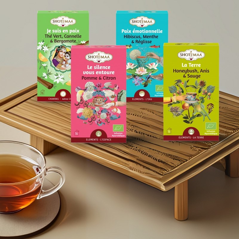 4 tisanes bio pour l’instant présent