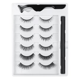 6 paires de faux cils magnetiques