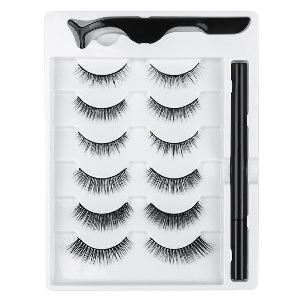 6 paires de faux cils magnetiques