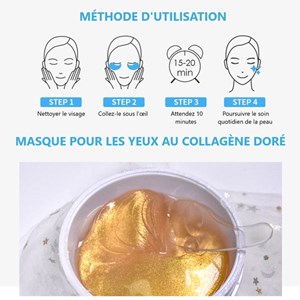 Patch yeux   gold collagen 60 pièces