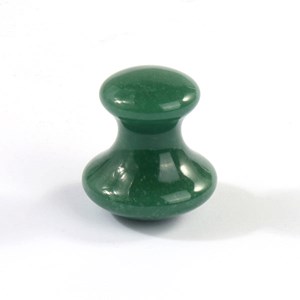 Fleur de massage en quartz vert