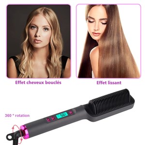 Brosse lissante 2en1