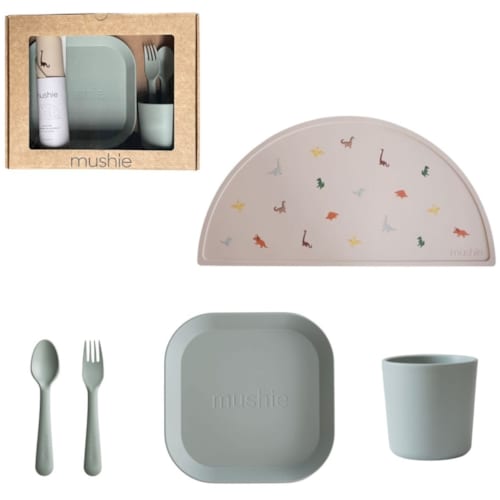 Mushie - Coffret repas en silicone