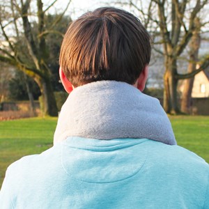 Écharpe chauffante lavande - graines de lin - chaleur douce et relaxante