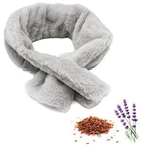 Écharpe chauffante lavande - graines de lin - chaleur douce et relaxante