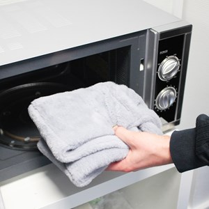 Écharpe chauffante lavande - graines de lin - chaleur douce et relaxante