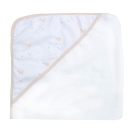 Lot de 2 cape de bain beige 70x70 cm