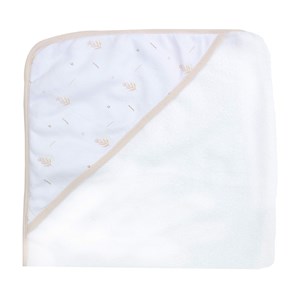 Lot de 2 cape de bain beige 70x70 cm