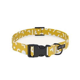 Collier pet recyclé s - moutarde