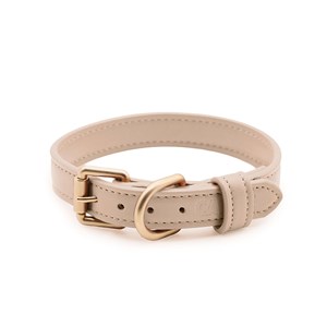 Collier en matière vegan m - beige
