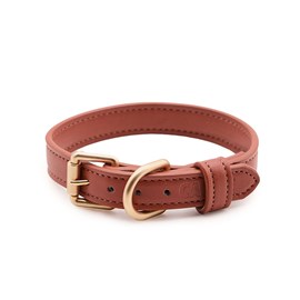 Collier en matière vegan xxs - marron