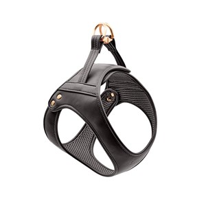 Harnais en matière vegan xxs - noir