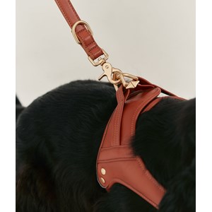 Harnais en matière vegan l - marron