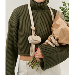 Porte-sac en matière vegan - beige