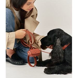 Porte-sac en matière vegan - marron