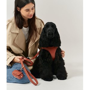 Porte-sac en matière vegan - marron