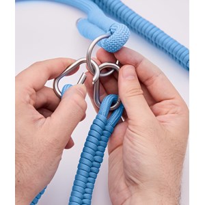 Laisse multiposition m - bleu