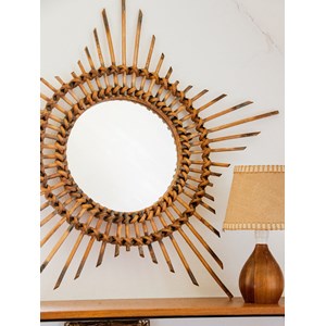 Igor, le miroir soleil en rotin n°720