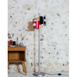 Lampadaire en métal brossé n°118