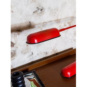 Lampe à poser en métal rouge n°378