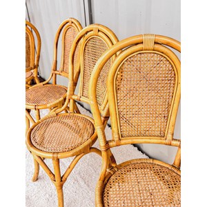 Lot de 4 chaises cannées n°609