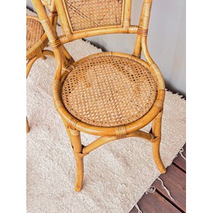 Lot de 4 chaises cannées n°609