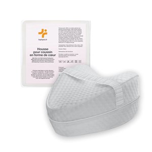 Housse pour coussin en forme de cœur