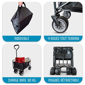 Chariot de transport campcruiser adrn