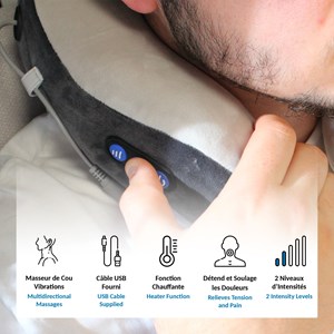 Masseur fishtec warm vibration mousse