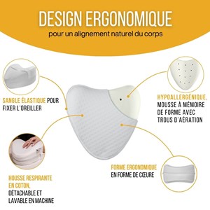 Set coussin cœur + housse extra