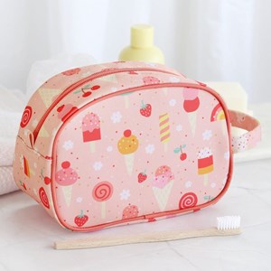Trousse de toilette enfants rose tu