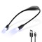 Lampe de lecture de cou rechargeable 3 couleurs 3 intensités Noir
