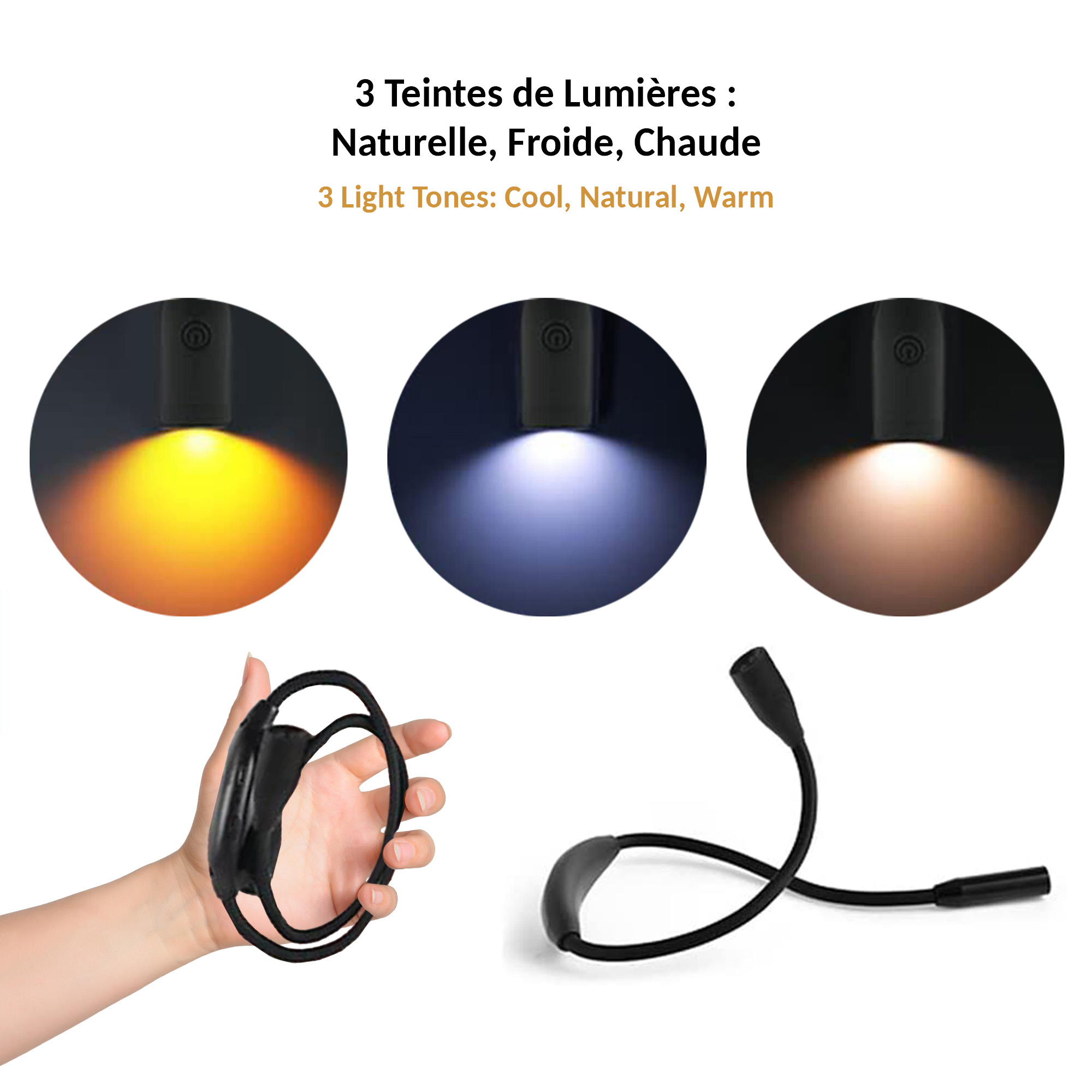 Lampe LED Rechargeable à Porter Autour Du Cou Kraftmuller - Neuve, Pratique Pour Les Activités