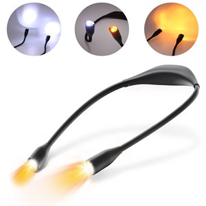 Lampe de lecture de cou rechargeable 3 couleurs 3 intensités